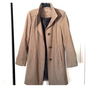 EUC Calvin Klein tan/beige coat